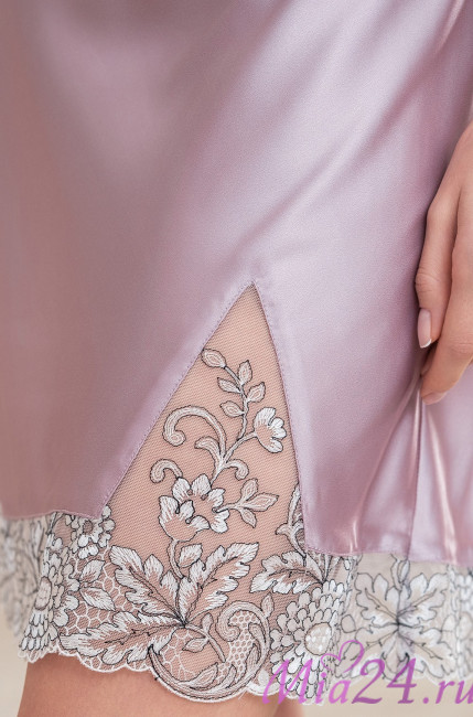 Сорочка женская шелковая Mia-Amore "Rebecca" 5165 розовый Сорочка женская шелковая Mia-Amore "Rebecca" 5165 розовый