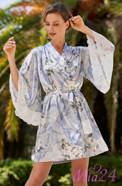 Халат домашний шелковый Mia-Amore "Novella" 3603 Халат домашний шелковый Mia-Amore "Novella" 3603