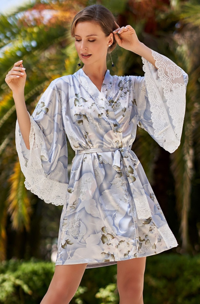 Халат домашний шелковый Mia-Amore "Novella" 3603