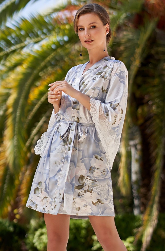 Халат домашний шелковый Mia-Amore "Novella" 3603