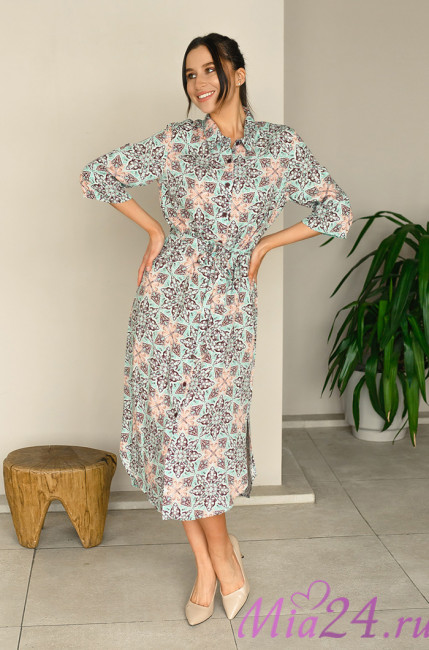 Туника длинная из вискозы Mia-Mia "Simona" 16537