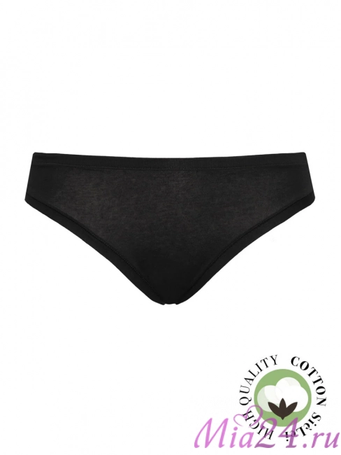 Трусики-слип базовые Sielei "Natural Cotton" 1445 черный 