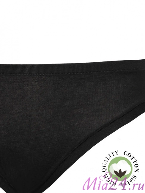 Трусики-слип базовые Sielei "Natural Cotton" 1445 черный 