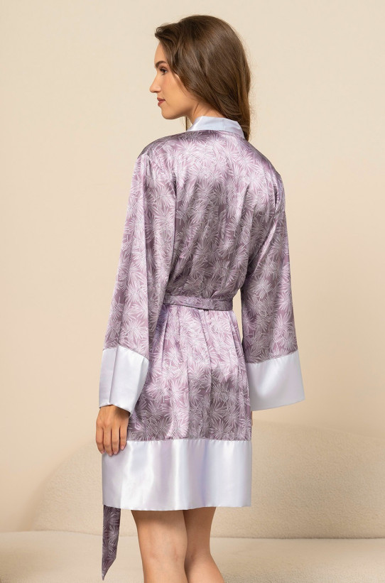 Халат короткий женский из смесового шелка Mia-Amore "Esenia" 4353