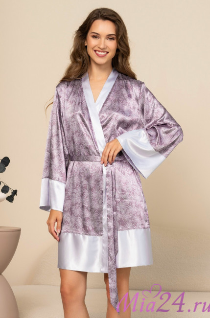Халат короткий женский из смесового шелка Mia-Amore "Esenia" 4353 Халат короткий женский из смесового шелка Mia-Amore "Esenia" 4353