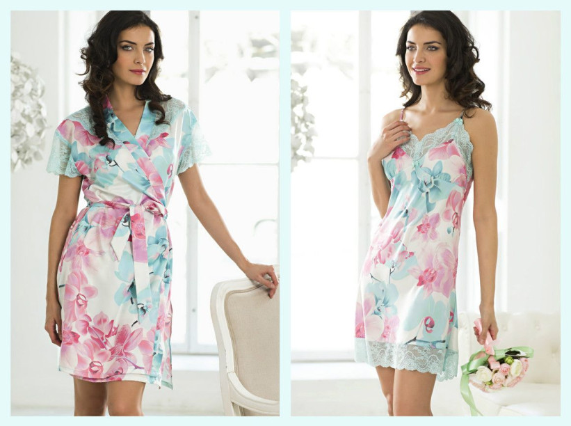 Комплект "Orhidea" (халат 9263 + сорочка 9260)