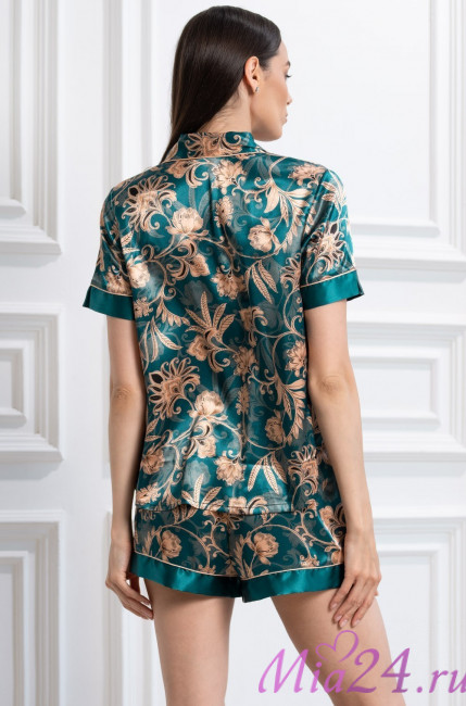 Комплект шелковый женский с шортами Mia-Amore "Emerald" 3745 Комплект шелковый женский с шортами Mia-Amore "Emerald" 3745