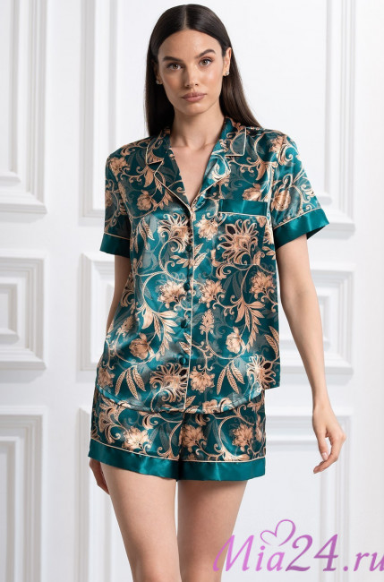 Комплект шелковый женский с шортами Mia-Amore "Emerald" 3745 Комплект шелковый женский с шортами Mia-Amore "Emerald" 3745