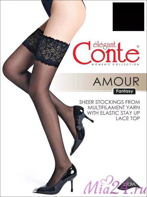 Чулки женские Conte Amour 20 den бронзовый 