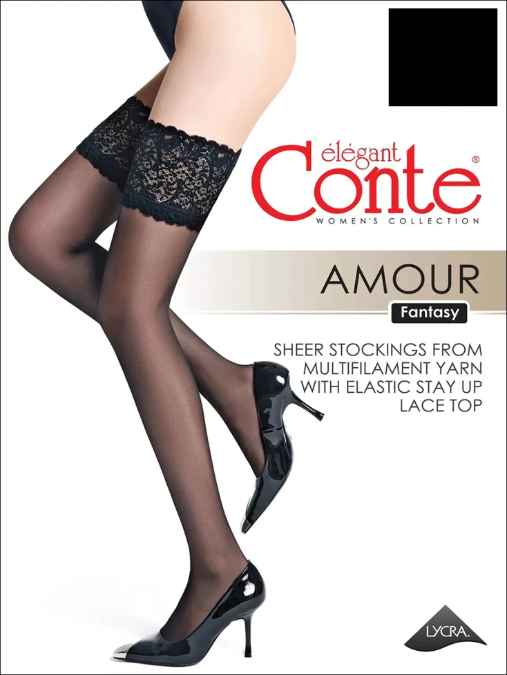 Чулки женские Conte Amour 20 den бронзовый 