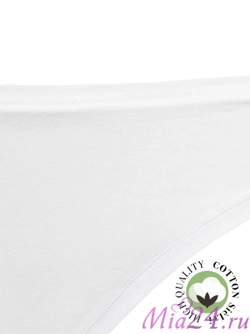 Трусики-слип базовые Sielei "Natural Cotton" 1445 белый
