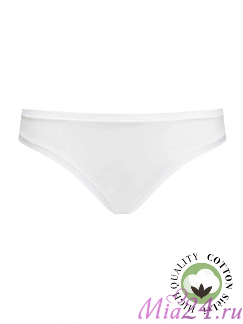 Трусики-слип базовые Sielei "Natural Cotton" 1445 белый