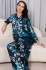 Комплект женский Eliana 4925 'Mia-Amore' - рубашка и брюки, шелковый, цветочный принт Комплект женский Eliana 4925 'Mia-Amore' - рубашка и брюки, шелковый, цветочный принт