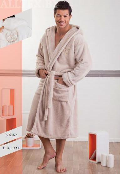 8070 Халат мужской теплый