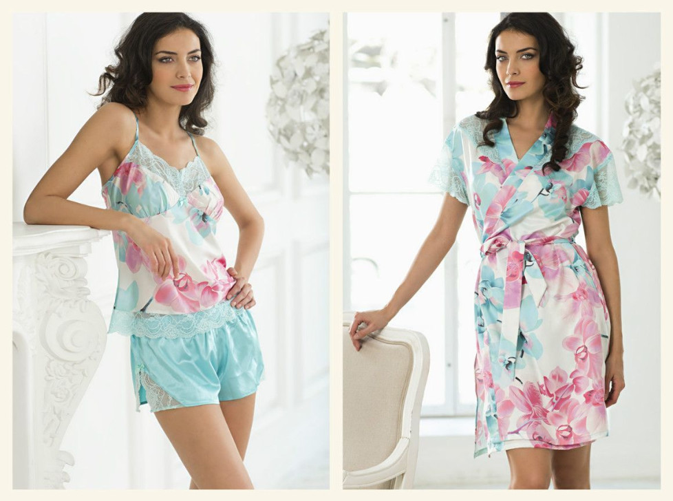 Комплект "Orhidea"  (халат 9263 + пижама 9262)