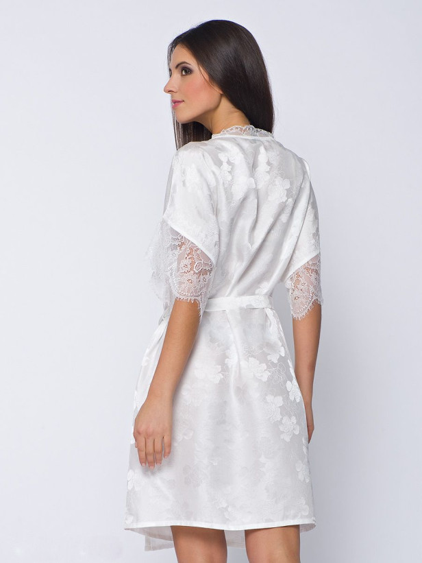 Халат женский шелковый Mia-Mia "Belle" 5803 розовый