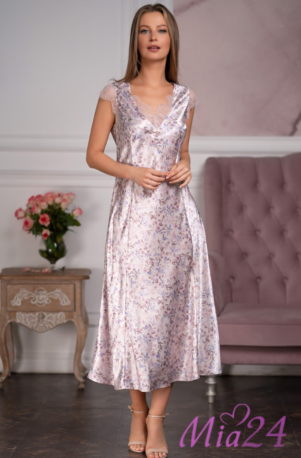 Сорочка длинная шелковая Mia-Amore "Vladlena" 3598