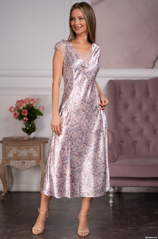 Сорочка длинная шелковая Mia-Amore "Vladlena" 3598