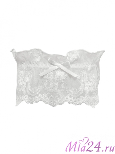 Кружевная подвязка на ногу Sielei "Glam" 1950 белый  Кружевная подвязка на ногу Sielei "Glam" 1950 белый