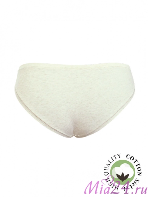 Трусики-слип базовые Sielei "Natural Cotton" 1445 кремовый меланж 