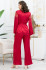 Комплект-тройка женский Aurelia 3896 'Mia-Amore' - шелковый, с жакетом, брюками и бралетт, красный Комплект-тройка женский Aurelia 3896 'Mia-Amore' - шелковый, с жакетом, брюками и бралетт, красный