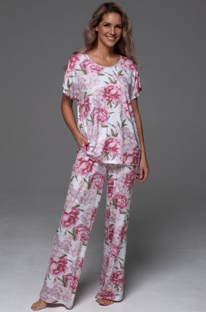Комплект женский Abbey 5556 'Mia-Amore' - топ и брюки, трикотажный