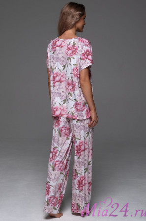 Комплект женский Abbey 5556 'Mia-Amore' - топ и брюки, трикотажный Комплект женский Abbey 5556 'Mia-Amore' - топ и брюки, трикотажный