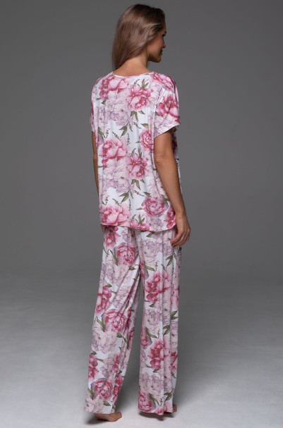 Комплект женский Abbey 5556 'Mia-Amore' - топ и брюки, трикотажный
