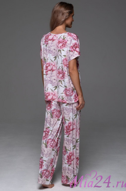 Комплект женский Abbey 5556 'Mia-Amore' - топ и брюки, трикотажный Комплект женский Abbey 5556 'Mia-Amore' - топ и брюки, трикотажный