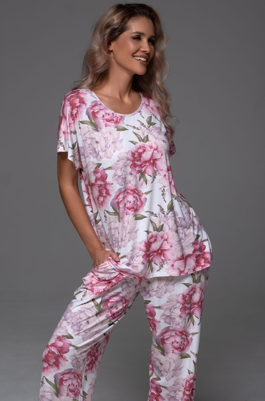 Комплект женский Abbey 5556 'Mia-Amore' - топ и брюки, трикотажный 