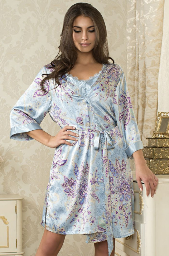 5933 Халат шелковый "Sophia"