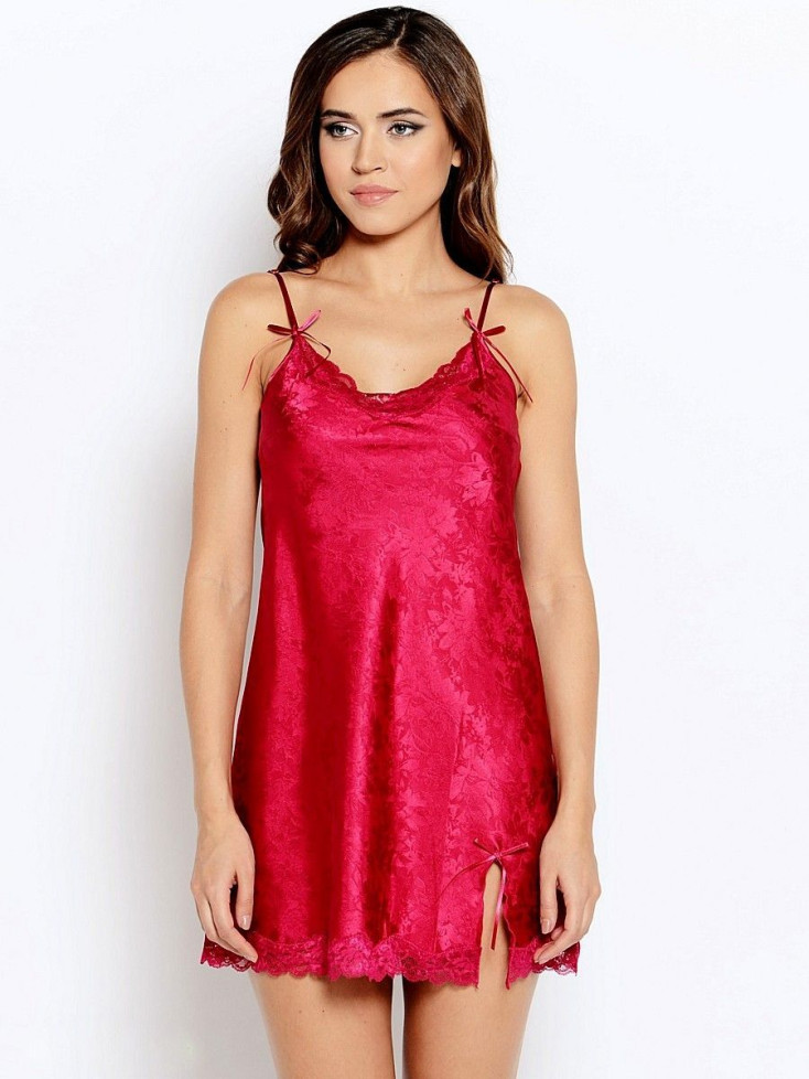 Сорочка женская из жаккарда Mia-Mia "Anabel" 17110 бордовый