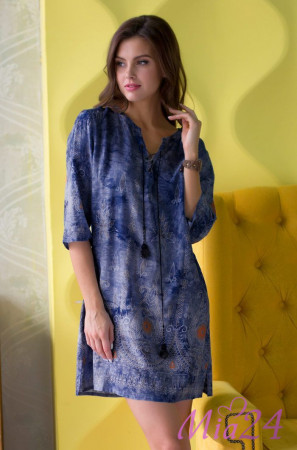 Туника женская из вискозы Mia-Mia "Gloria" 16234 синий
