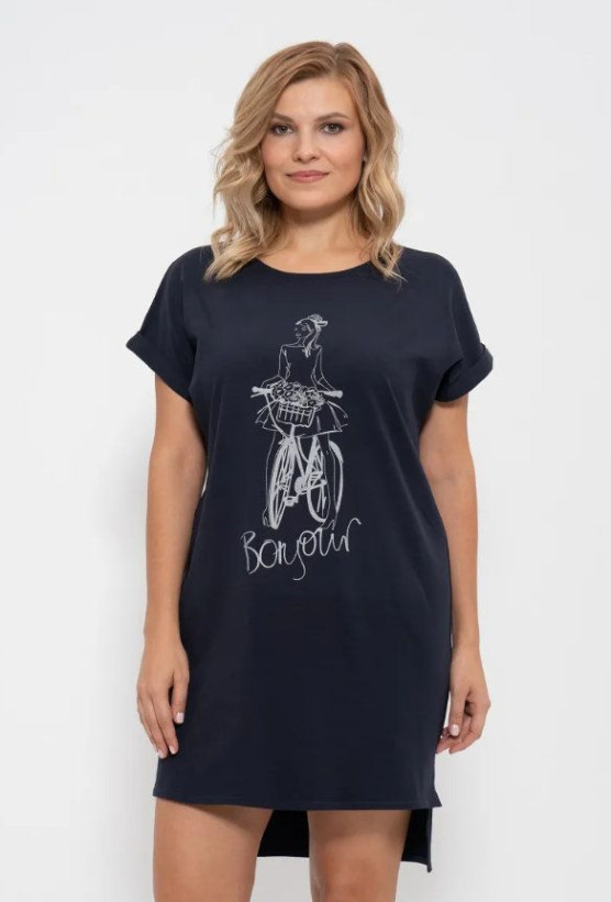 894 Платье домашнее "Cleo" синий