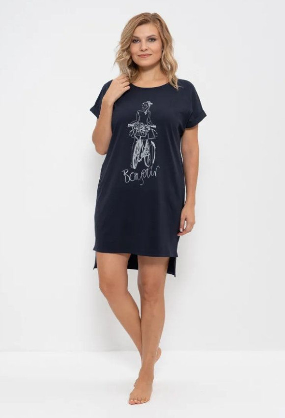 894 Платье домашнее "Cleo" синий