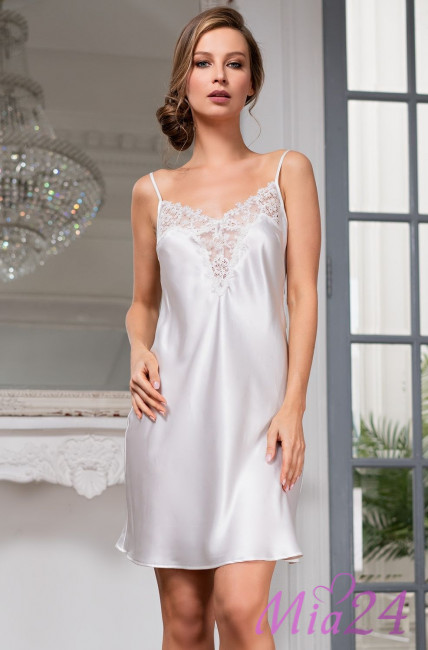 Сорочка женская шелковая Mia-Amore "White Swan" 3550 молочный Сорочка женская шелковая Mia-Amore "White Swan" 3550 молочный