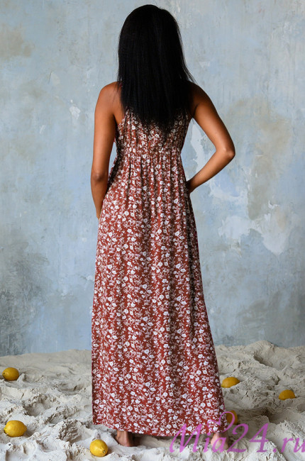 Платье домашнее женское из вискозы Mia-Mia "Nina" 16458 красный  Платье домашнее женское из вискозы Mia-Mia "Nina" 16458 красный