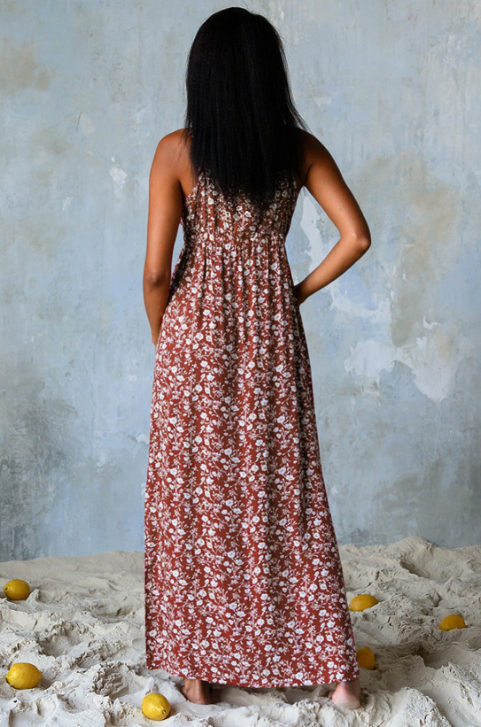 Платье домашнее женское из вискозы Mia-Mia "Nina" 16458 красный