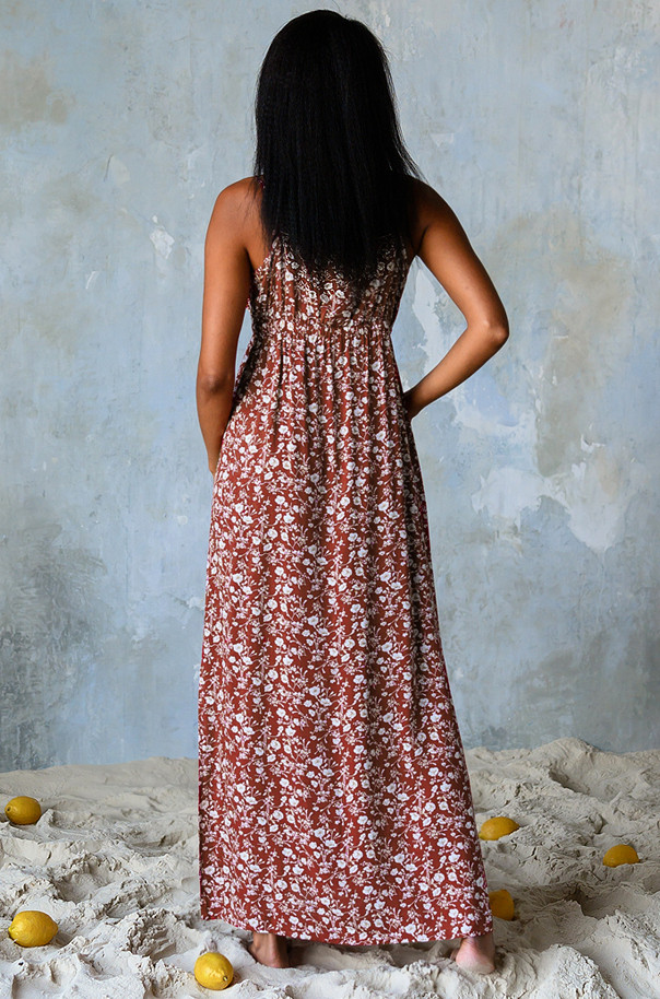 Платье домашнее женское из вискозы Mia-Mia "Nina" 16458 красный 