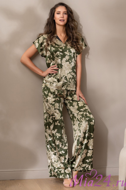 Комплект домашний женский Mia-Amore "Vittoria" 5156 темный хаки