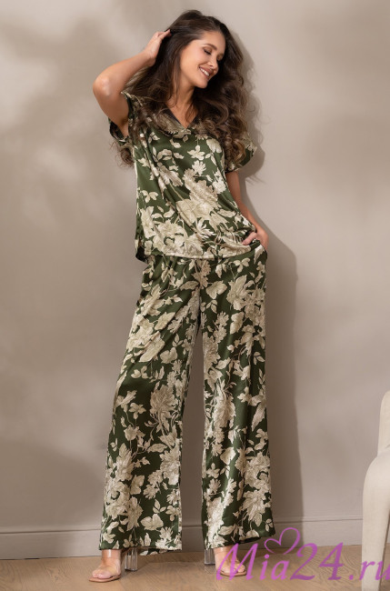 Комплект домашний женский Mia-Amore "Vittoria" 5156 темный хаки