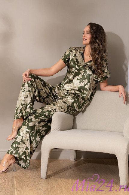 Комплект домашний женский Mia-Amore "Vittoria" 5156 темный хаки