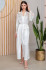 Халат женский длинный шелковый Mia-Amore "Adelina" 4179 белый 