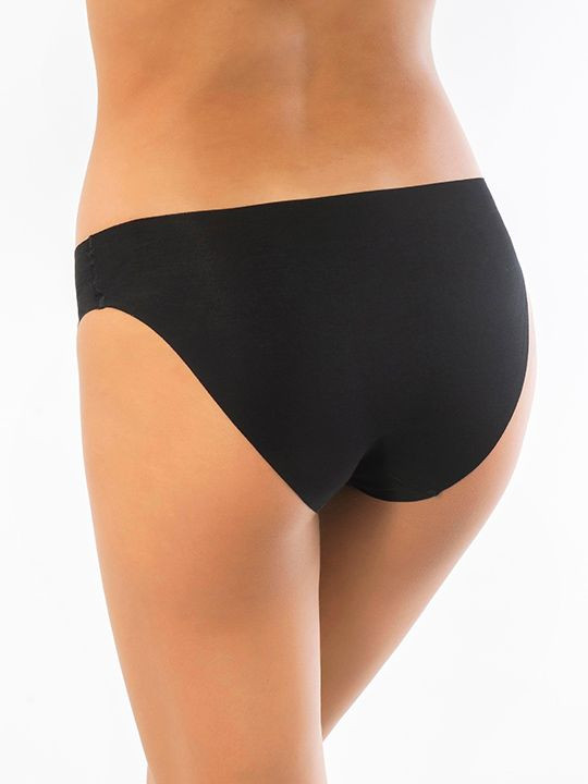 Бесшовные трусики-слип Sielei "Invisible cotton" 5105 черный