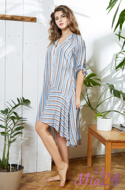 Платье домашнее женское Mia-Mia "Noemi" 16415 голубой