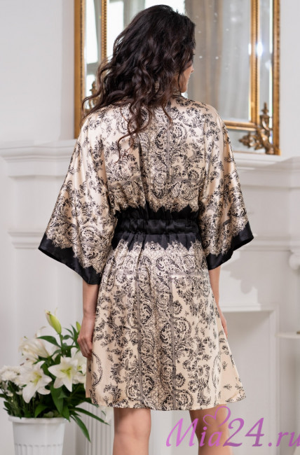 Халат шелковый женский Mia-Amore "Penelopa" 3693