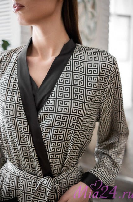 Халат женский длинный шелковый Mia-Amore "Jadore" 4089 Халат женский длинный шелковый Mia-Amore "Jadore" 4089