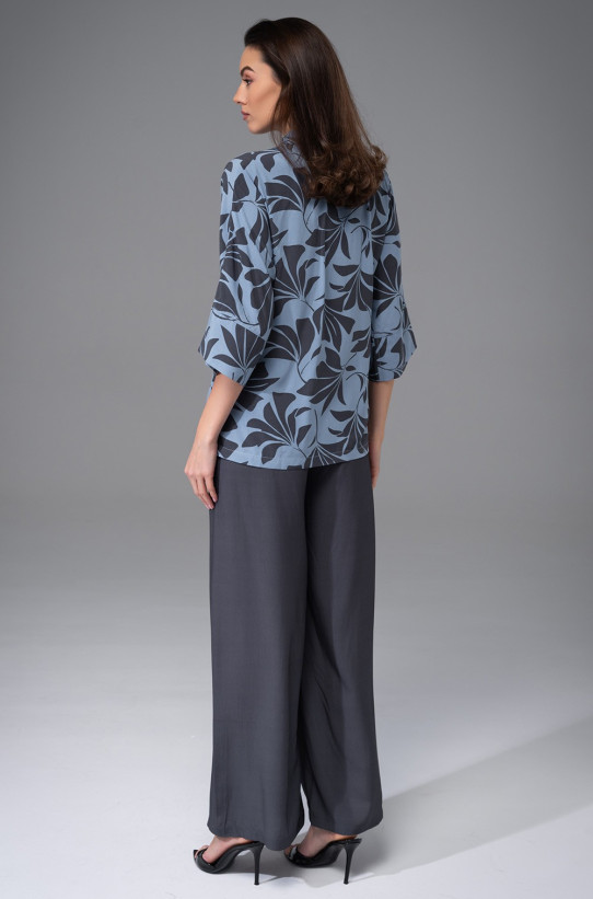 Комплект женский Odrie 5355 'Mia-Amore' - жакет и брюки-палаццо, свободный силуэт, вискоза 