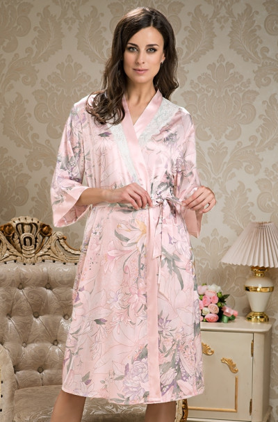Халат длинный шелковый Mia-Amore "Edem" 5959
