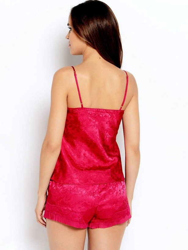 Пижама женская из жаккарда Mia-Mia "Anabel" 17112 бордовый